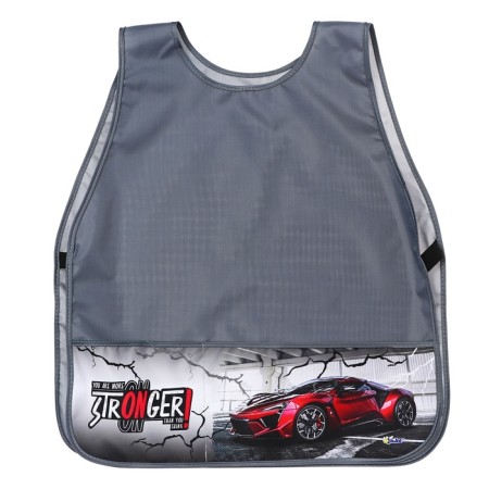 Apron for labor (cloak) + sleevens, 570 x 480/240 x 145 mm, (height 116-134), fn 3-20 "red car" 71454-1