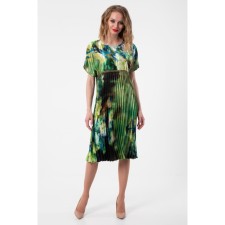 Women's dress, size 44, green color