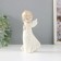 Souvenir Ceramics "Girl Angel in a dress with patterns with folded hands" 6x8x16.5 cm