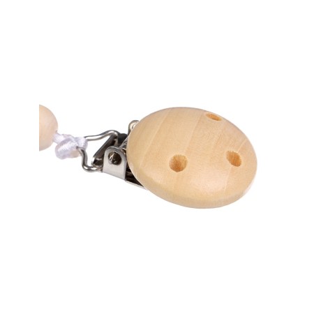 Holder for the dummy is wooden, beige/blue color, mum & baby-3