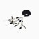 Stop with a swivel Namazu Rolling Swivel Pearl Beads and Olive Rubber Stopper, 4 pcs.