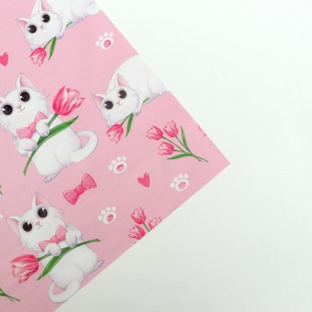 Glossy packaging paper "since March 8", 70 x 100 cm-2