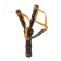 Bamboo slingshot, double rubber tourniquet, wooden, 19x11 cm,
