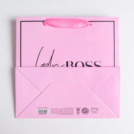 Gift Laminated Square, packaging, Lady Boss, 22 x 22 x 11 cm-4