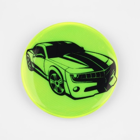 Reflective icon "Auto", d = 5.8 cm, color mix-3