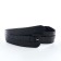 Women's belt, width 11 cm, leather buckle, black color