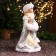 Snow Maiden "In a clutch with fur bombs" 43 cm, silver-white