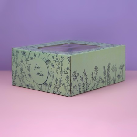 Self -charged box, with a window, "for you" 19 x 19 x 9 cm-5