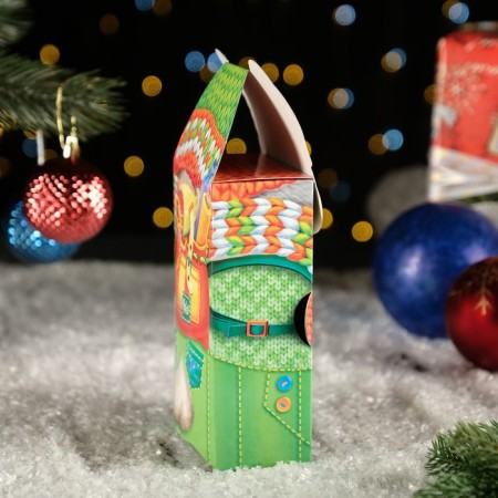 Gift box "Hare New Year", 11.1 x 5.8 x 20.5 cm-2