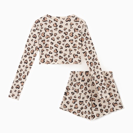 Female pajamas (longshit and shorts) KAFTAN LEO Love Size 52-54-11