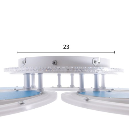 Causteen from the remote control 1911/5wt LED 160W Dimmer white 68x68x8.5 cm Bayerlux-19