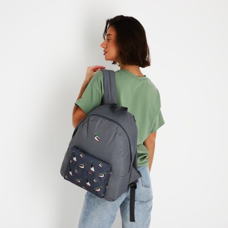 School textile “ducks”, with a pocket, the color is gray-7