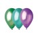 Latex ball 9 ", metallic, set 100 pcs., Mix color
