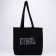 Shopper bag, department without lightning, without lining, black color