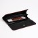 Women's wallet on the button, red color