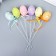 Easter decor on the stick "Egg spying flowers" set 6 pcs egg 3x4 cm 19x3x3 cm