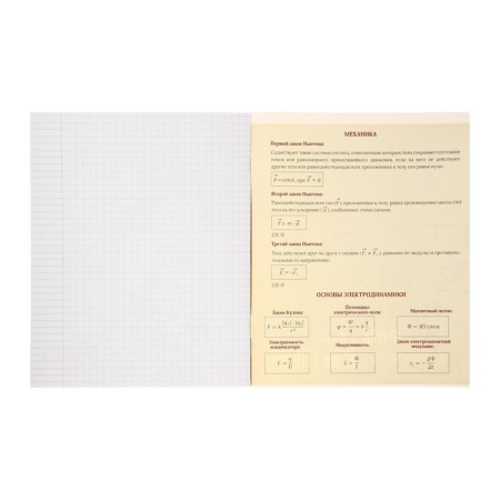Substitute Calligrata "Superneeon", 48 sheets in a cell of physics, with reference material, covered cardboard, OFSET block-2