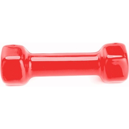 Rubberized dumbbell bradex SF 0165, red, 4 kg-1