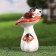 Garden figure "Hedgehog on the mushroom" 10x11x21cm