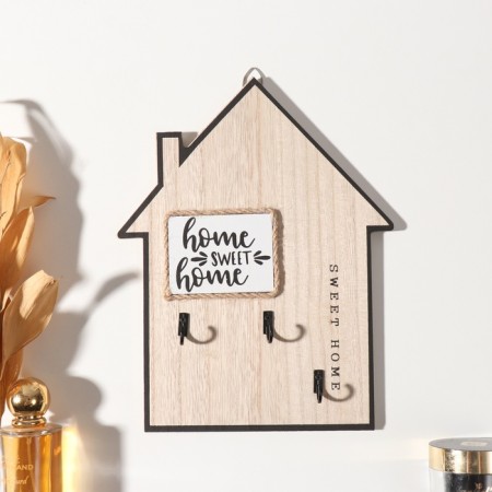 Decorative tree hooks "House, dear house" 2.5x19.5x25 cm