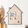 Decorative tree hooks "House, dear house" 2.5x19.5x25 cm