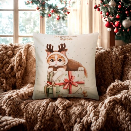 Case on the pillow of Ethel "Micper Gifts", 40*40 cm, 100 p/e, velor-6