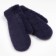 Women's mittens, dark blue color, size 7-8