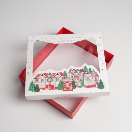 Gift box "Crystal", 23.5 x 20.5 x 5.5 cm, New Year-2