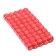 Playing bones, 1.6 × 1.6 cm, set 50 pcs, red
