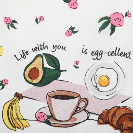 Catcelle kitchen. Dolyana "Life with You" 28x46 cm, Rogozhka, 100% HL, 160g/m2-2