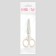 Scissors are manicure, with a cap-drop, straight, 9.6 cm, silver/gray color
