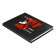 Notepad A6, 80 sheets in the ANime Samurai cage, hard cover, offset block