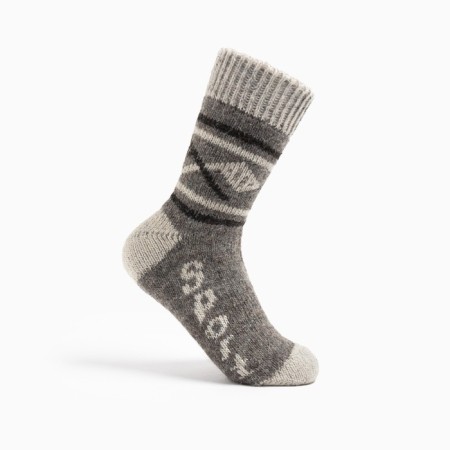 Male wool socks, gray color, size 25