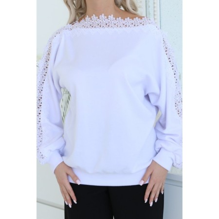 Female jumper, size 44, white color-4