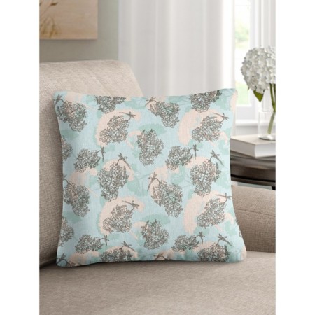 Decorative pillow Marshmallow, size 40x40 cm, blue color