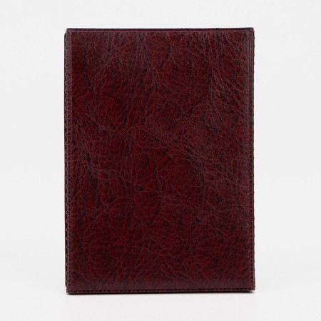 Cover for passport and auto documents, burgundy color-1