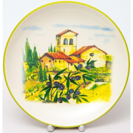 Round Elrington dish "Italian courtyard", D = 24 cm-1