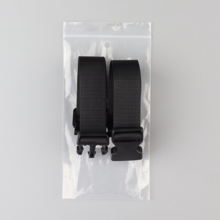 Holder for the straps of a backpack: Fastex 25 mm, with regulators, maximum sling length 50 cm, black color-4