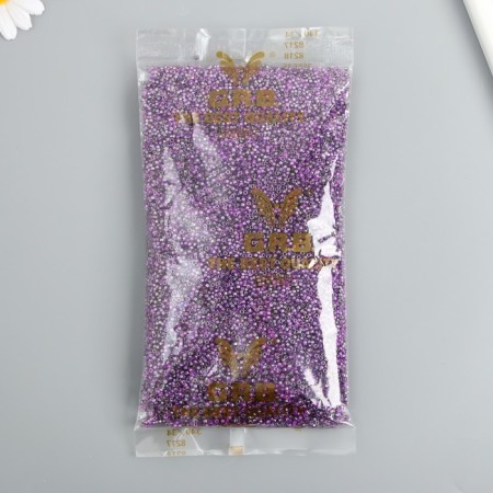 Glass beads 9/0 "cylinders. Violet" two -tone, 450 g does not fade-3