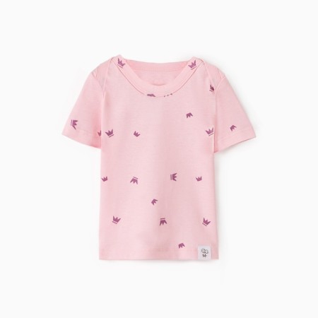Children's Minaku T-shirt, pink color, height 62-68 cm