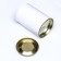 White tube 73x110 mm (90 mm inner height), cardboard, metal cover