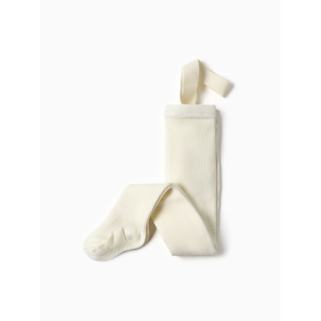 Children's tights with Minaku straps, height 80-86 cm, dairy