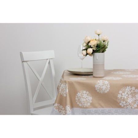 MEIWA tablecloth, rectangular 122 x 152 cm, beige color-1
