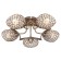 Lamp Ceiling Economic light 50226/5AB BK+CL, 5x60W, E27, 17x53.5x53.5 cm, bronze color