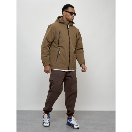 Male spring jacket, size 54, brown color-2