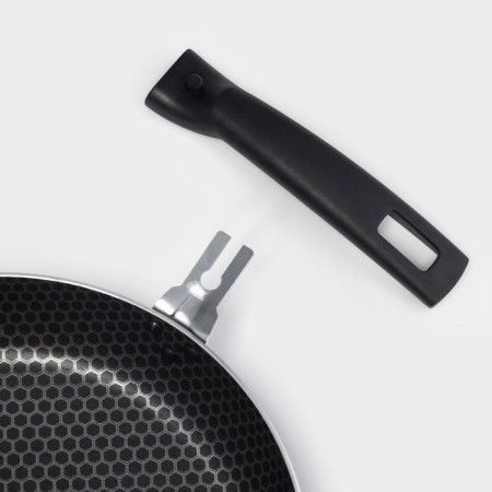Pan -Discovery, d = 26 cm, glass cover, removable handle, anti -stick coating-6