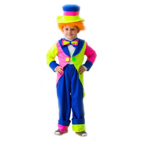 Clown in a hat, 5-7 years old, height 122-134 cm