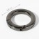 Carabin ring is flat, d = 20/28 mm, thickness - 4 mm, 5 pcs, black nickel color
