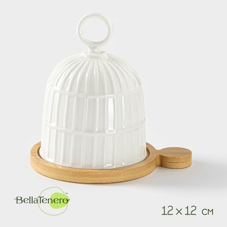 Porcelain lemonade Bellatenero, 12 × 12 cm, white color