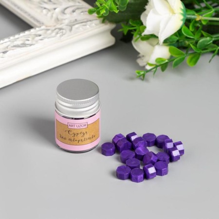 Surgut in granules in the jar of "octagonal" lilac 9 g 4.5x3x33 cm